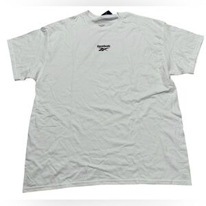 Reebok Men's Classic White shirt basketball print on back size large